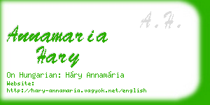 annamaria hary business card