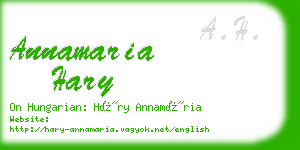 annamaria hary business card